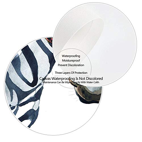 Zebra Deer Dog Nordic Carteles e impresiones Arte de la pared Pintura de la lona Animal Imágenes de la pared Niños Baby Boy Girl Decoración de la habitación 50X70cm Sin marco 3 piezas Set Descuento