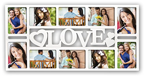 Zep Reus Portafotos múltiple, Blanco, 68.7x34.5x2.5 cm