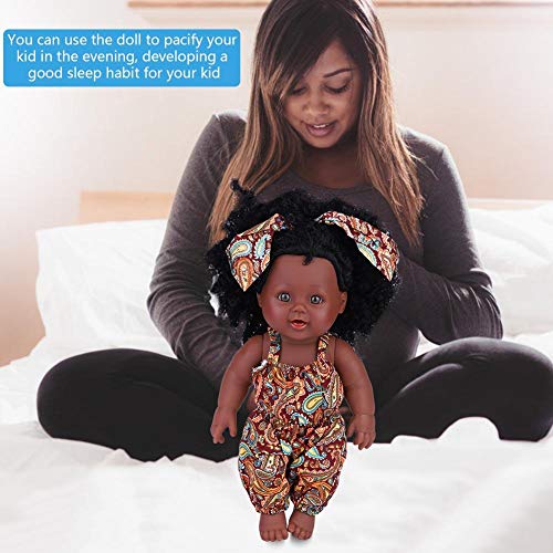 Zerodis Suave Baby Doll Artificial Bebé recién Nacido Realista de Cuerpo Completo Muñeca Reborn Juegos interactivos Juguetes Regalo de cumpleaños para niños (Yellow Floral Jumpsuit)