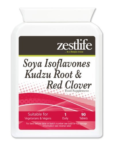 Zestlife Isoflavonas de Soja Kudzu Root y trébol rojo - 90 Tabletas |
