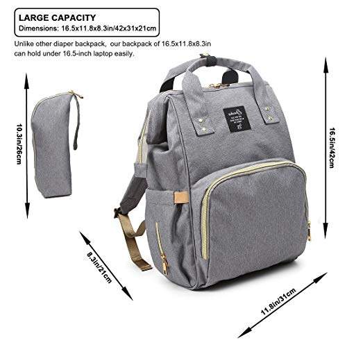 ZFHNY Mochilas para Bolsas de pañales, Bolsas para Cambiar pañales para bebés Bolsa para mamá Mochila Multifuncional Bolsa para Madre y bebé de Gran Capacidad Bolsa para Madre y bebé Bolsa Mochila