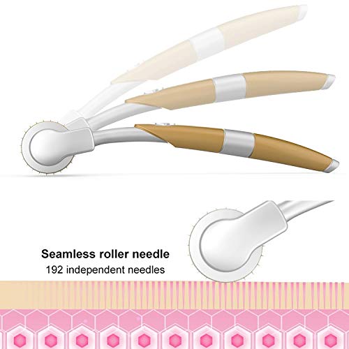 ZGTS Microneedle Derma Roller,Titanium Derma Roller,Derma stamp 192 Needle For Skin Care,Anti Aging,Therapy For Hair Los (ZGTS-1.0 mm)