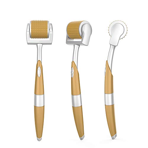 ZGTS Microneedle Derma Roller,Titanium Derma Roller,Derma stamp 192 Needle For Skin Care,Anti Aging,Therapy For Hair Los (ZGTS-1.0 mm)