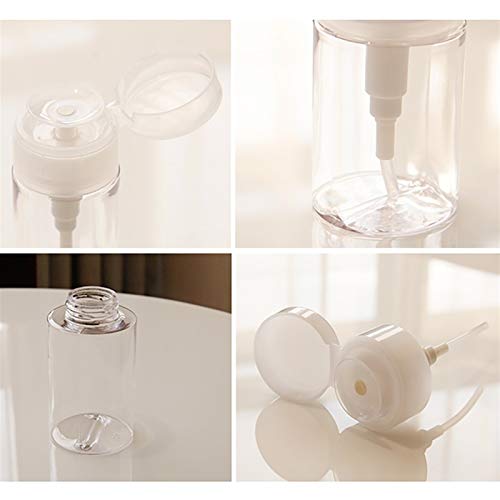 Zhang Botella de Viaje Tipo Push, Botellas de plástico con Tapas, envases cosméticos vacíos Recargables para Perfume en Spray de tóner (Size : 100ml)