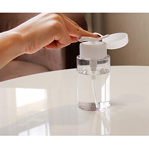 Zhang Botella de Viaje Tipo Push, Botellas de plástico con Tapas, envases cosméticos vacíos Recargables para Perfume en Spray de tóner (Size : 100ml)