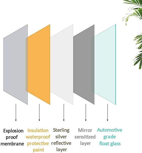 ZHANGYY Espejo de Pared Ovalado para baño con botón táctil, Regulable, con luz LED, Espejo de Maquillaje, desempañado Inteligente para Azulejos de Pared, Ducha, niños (Color: 60cmx80cm (24