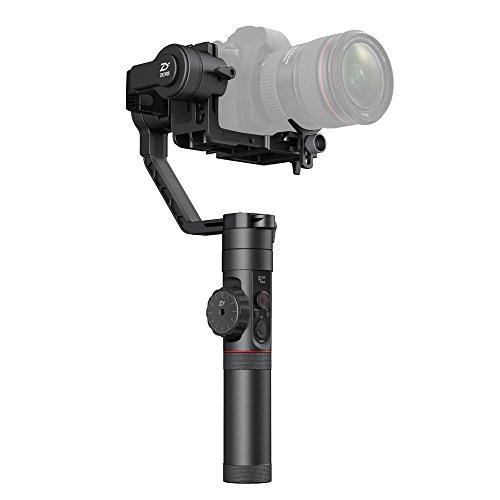 Zhiyun Crane 2 - Estabilizador de 3 ejes con control motor para cámaras Reflex o EVIL (batería de hasta 18h de duración, soporta entre 500-3200g de peso), color negro