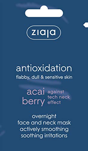 Ziaja Acai Mascarilla Nocturna Cremosa y Gruesa para Rostro y Cuello 7 ml