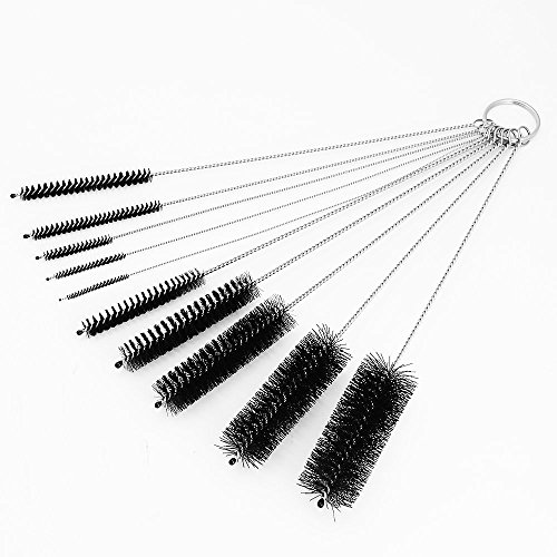 Zilong cepillo de botella ,cepillo Set de limpieza con cerdas de nylon , limpiar para botellas pequeñas ,limpiar los comederos para pájaros, el teclado de ordenador , probeta