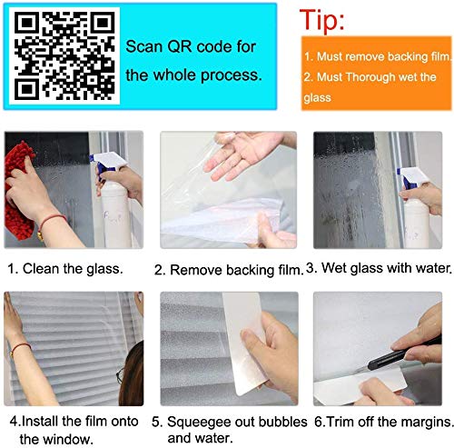 Zindoo Vinilos para Cristales 90 X 200 cm Vinilo Ventana Vinilo Translucido Vinilos Decorativos Cristales Laminas para Ventanas Privacidad del Bano