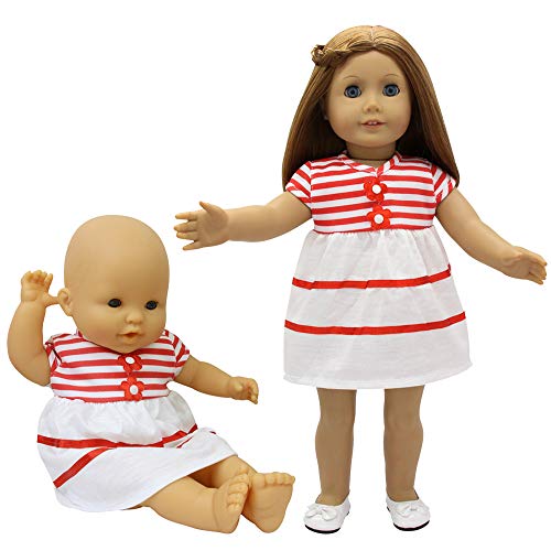 ZITA ELEMENT 5X Vestidos Lindo para Bebé Muñecas Ropa Muñecas 35-46cm Girl Doll