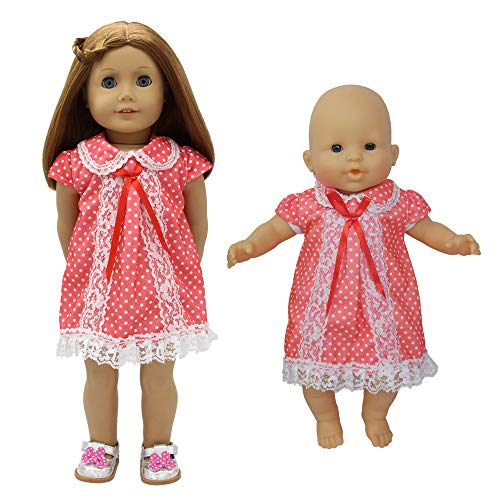 ZITA ELEMENT 5X Vestidos Lindo para Bebé Muñecas Ropa Muñecas 35-46cm Girl Doll