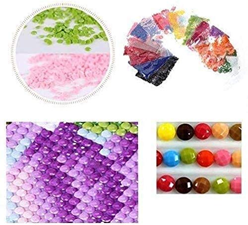 ZIWEIQI Cabina de teléfono de la calle de París Kit de pintura de diamantes 5D DIY Para adultos para punto de cruz Bordado Manualidades decoración de pared para el hogar-40cmx50cm