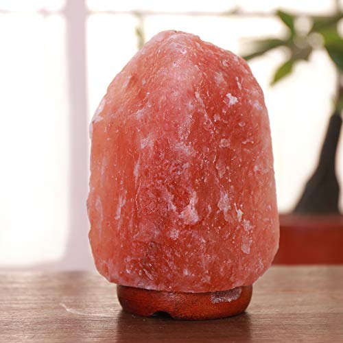 ZIYIUI 3-4 kg lámpara de sal natural del Himalaya lámpara de sal de roca de cristal lámpara de sal regulable lámpara de sal 100% natural hecha a mano para iluminación de estudio de dormitorio