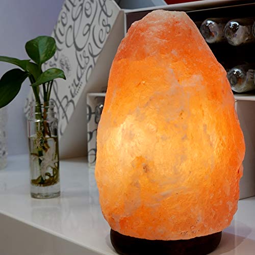 ZIYIUI 3-4 kg lámpara de sal natural del Himalaya lámpara de sal de roca de cristal lámpara de sal regulable lámpara de sal 100% natural hecha a mano para iluminación de estudio de dormitorio