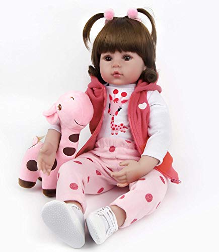 ZIYIUI Reborn dolls18 Bebe Reborn drim 47cm Infant Antonio Juan renacida Muñeca de niño Muñeca de Vinilo de Silicona Muñeca Realista Extra un Juguete de venado