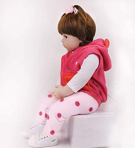 ZIYIUI Reborn dolls18 Bebe Reborn drim 47cm Infant Antonio Juan renacida Muñeca de niño Muñeca de Vinilo de Silicona Muñeca Realista Extra un Juguete de venado