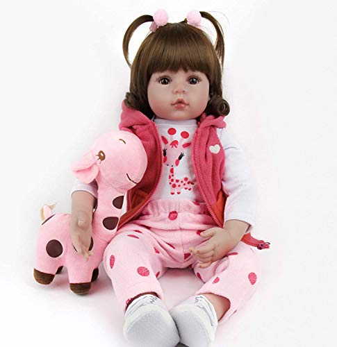 ZIYIUI Reborn dolls18 Bebe Reborn drim 47cm Infant Antonio Juan renacida Muñeca de niño Muñeca de Vinilo de Silicona Muñeca Realista Extra un Juguete de venado