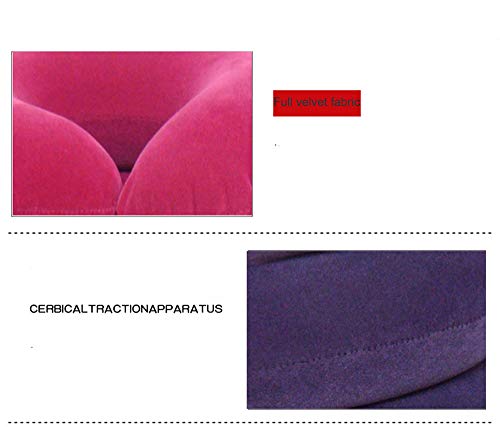 ZJDU Tracción Cervical Cervical De Cuello Completo. Alivio Eficaz del Dolor De Cuello En El Hogar,Pink