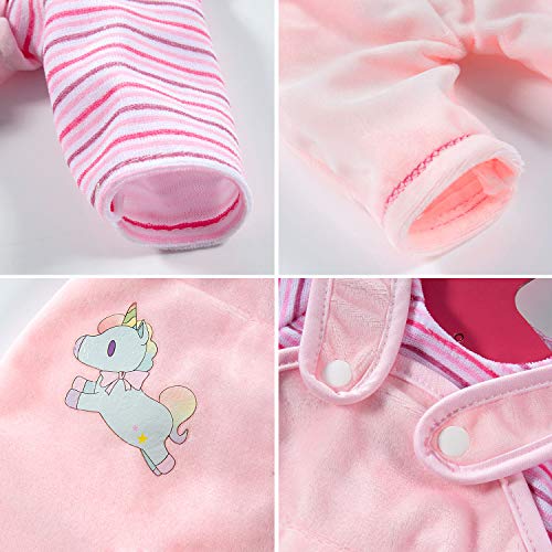 ZOEON Ropa de Muñecas para New Born Baby Doll, Trajes con Sombrero para 18 " Muñecas (40-45 cm) (Rosado)