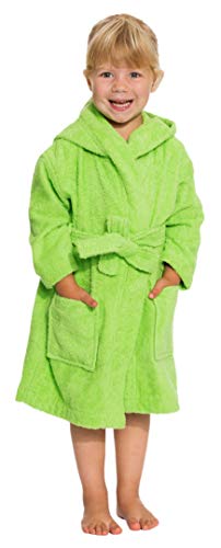 ZOLLNER Albornoz niños 5 a 7 años algodón, Verde Menta, Tallas