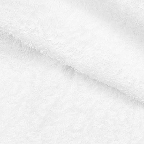 ZOLLNER Juego de 10 Toallas para la Cara de algodón, 30x30 cm, Blancas