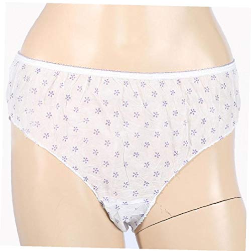 Zonfer 7pcs / Set algodón Embarazada Breves prenatal posparto Braga desechable de Ropa Interior de Las Bragas de Viajes Talla M