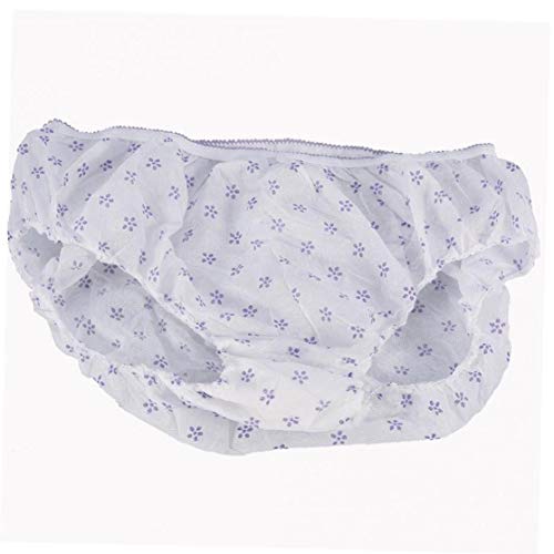 Zonfer 7pcs / Set algodón Embarazada Breves prenatal posparto Braga desechable de Ropa Interior de Las Bragas de Viajes Talla XL