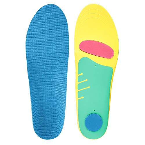 Zouminyy Plantilla para aliviar el Dolor, Plantilla ortopédica para pies Planos, Buena acción amortiguadora para Botas de Trabajo con pies Planos,(Green, Small Size 34-40)