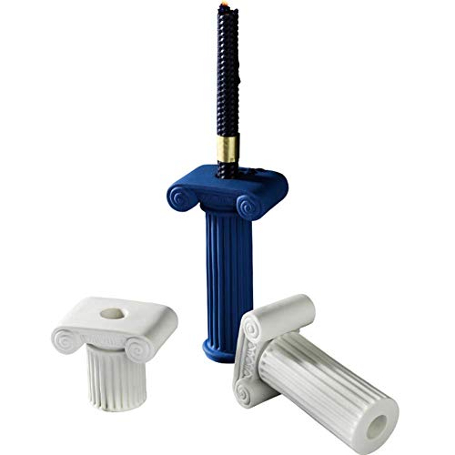 ZTMN Candelabro cónico de Roma, candelabros de cerámica creativos, candelabros de Arte arquitectónico para el hogar, Boda, luz de Velas, Cena, decoración, Azul, 3 Piezas