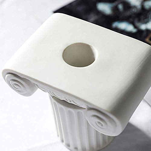 ZTMN Candelabro cónico de Roma, candelabros de cerámica creativos, candelabros de Arte arquitectónico para el hogar, Boda, luz de Velas, Cena, decoración, Azul, 3 Piezas