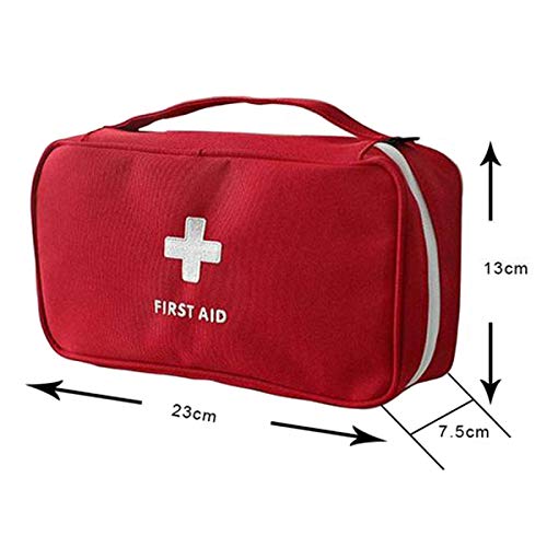 Zuzer Botiquín de Primeros Auxilios,2PCS Bolsa Médica Vacio Bolso de Primeros Auxilios Bolsa de Medicinas para Coche Camping Viajes