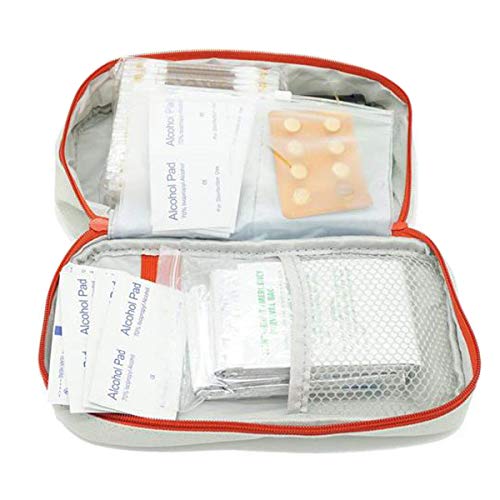 Zuzer Botiquín de Primeros Auxilios,2PCS Bolsa Médica Vacio Bolso de Primeros Auxilios Bolsa de Medicinas para Coche Camping Viajes