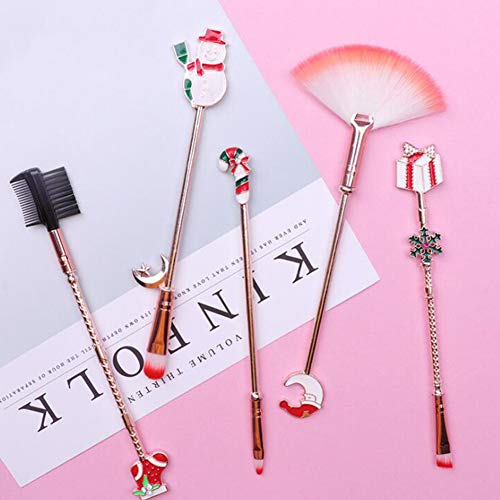 ZX-SHOP Set de brochas de maquillaje profesional 8 piezas Pinceles de maquillaje Set Premium Synthetic Foundation Brush Blush Concealers Kit de pinceles