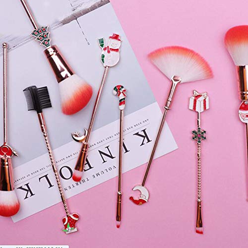 ZX-SHOP Set de brochas de maquillaje profesional 8 piezas Pinceles de maquillaje Set Premium Synthetic Foundation Brush Blush Concealers Kit de pinceles