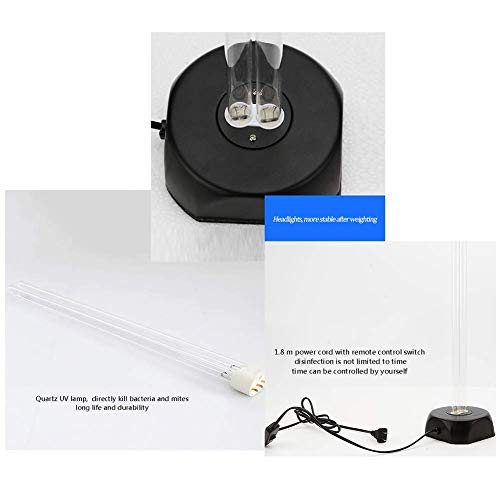 ZXF@ Luz germicida UV, lámpara de esterilización Ultravioleta de ozono, luz de Limpieza portátil desinfectar Antibacteriano para el Coche de la Oficina en casa