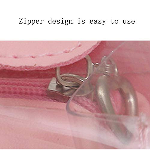 ZXGHS Papelería Bolsa Transparente, La Caja De Lápiz Creativa Coreana, Mano De Obra Fina, Patrón No Es Fácil A Desaparecer, Compatible con Caja De Lápices Estudiante Bolsa De Cosméticos,Púrpura