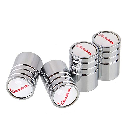 Zxwzzz Accesorios for el Coche automático de la válvula del neumático de los Casquillos del vástago del Borde Pegatina for Vespa Gilera Derbi Aprilia Guzzi GTS300 946 Piaggio Primavera