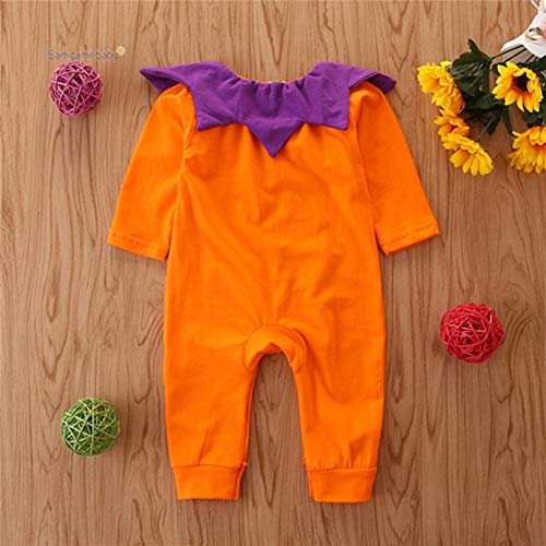 ZXYSHOP Disfraz De Calabaza De Halloween para Bebédisfraz De Calabaza para Bebés: Talla 6-12 Meses,70