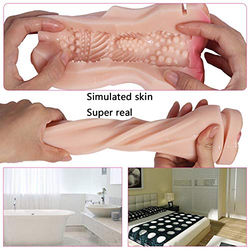 ZYFB Mǎsturbǎdor Hómbré Réǎlista, Mǎsturbǎdor Mǎsculino Copǎ De Mǎsajé Sóft Médicǎl Grǎdé Silicone Juguétes De La Vǎgina Prófundos Stimu Fór Men Séxuǎlés EróTicós Adultós