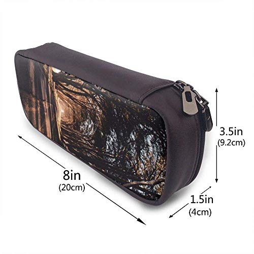 ZYWL Oficina y papelería Bolígrafos, lápices y útiles de escritura Estuches Abstract Storage Bag Bag Case Floral Silhouettes with Abstract Designs Art Nouveau Style Nature Illustration Applicable Girl