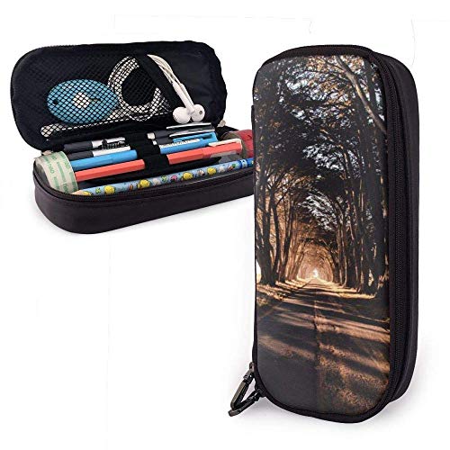 ZYWL Oficina y papelería Bolígrafos, lápices y útiles de escritura Estuches Abstract Storage Bag Bag Case Floral Silhouettes with Abstract Designs Art Nouveau Style Nature Illustration Applicable Girl