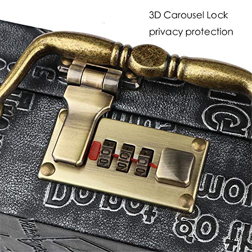 ZzheHou Estuches Cosméticos Código Estilista Bloqueo Maleta Tijeras de peluquería Caja de Almacenamiento cortadora de Cabello Caja de Herramientas Azul para Salón/Estudio De Belleza/Maquillador