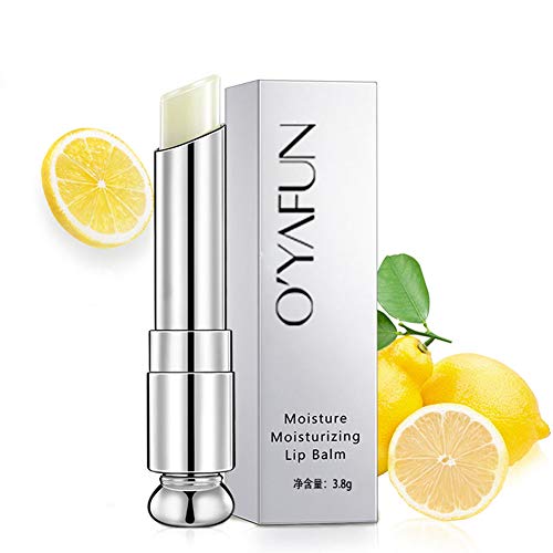 1 PC naturales orgánicos protector labial hidratante bálsamo para los labios la vitamina E de Protección de cuidado de los labios para agrietada Dolor agrietado (Limón)