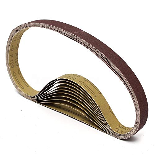 10 piezas nuevas correas de lijado abrasivo de 760 mm * 25 mm para Rexon Clarke 80 Grit ~ 600 Grit, 400