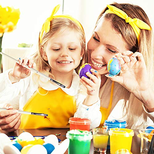 10 Piezas Pinceles de Pintura - Perfecto para Acuarela/Acrílico/Gouache/Aceite/Pintura de la Cara - Uso Múltiple - Nailon (Blanco)