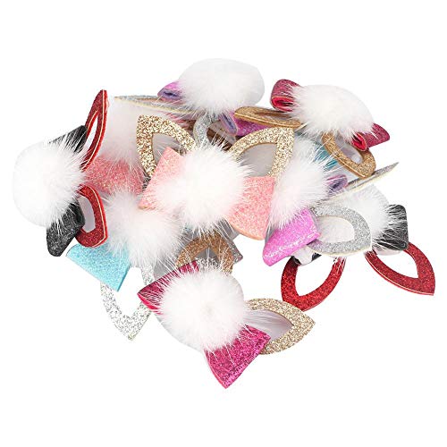 10 Unids Pet Clips de Pelo Perro Gato Cachorro Forma de Oreja Linda Bola de Pelo Arcos Horquilla Encantadora Bola de Pelo Mascota Topknot Peluquería para Mascotas