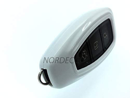 100% de alta calidad abs plástico duro brillante Llavero Carcasa para Ford S-Max/B/C- Max/Focus, MONDEO, Kuga, fiesta, Fusion, ST/3 Botón de control remoto sin llave Smart Key Fob