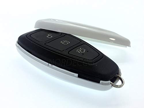 100% de alta calidad abs plástico duro brillante Llavero Carcasa para Ford S-Max/B/C- Max/Focus, MONDEO, Kuga, fiesta, Fusion, ST/3 Botón de control remoto sin llave Smart Key Fob