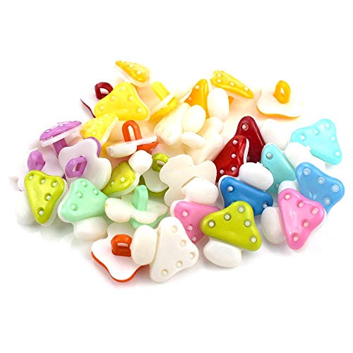100 piezas botones mezclados resina seta forma botón de costura de ropa para niños ropa Scrapbooking decoración artesanía DIY accesorios, I, 15x15 mm